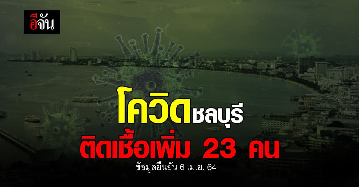 สธ.ชลบุรี ยืนยัน พบติดเชื้อเพิ่ม 23 คน ส่วนใหญ่โยง คลัสเตอร์ผับทองหล่อ