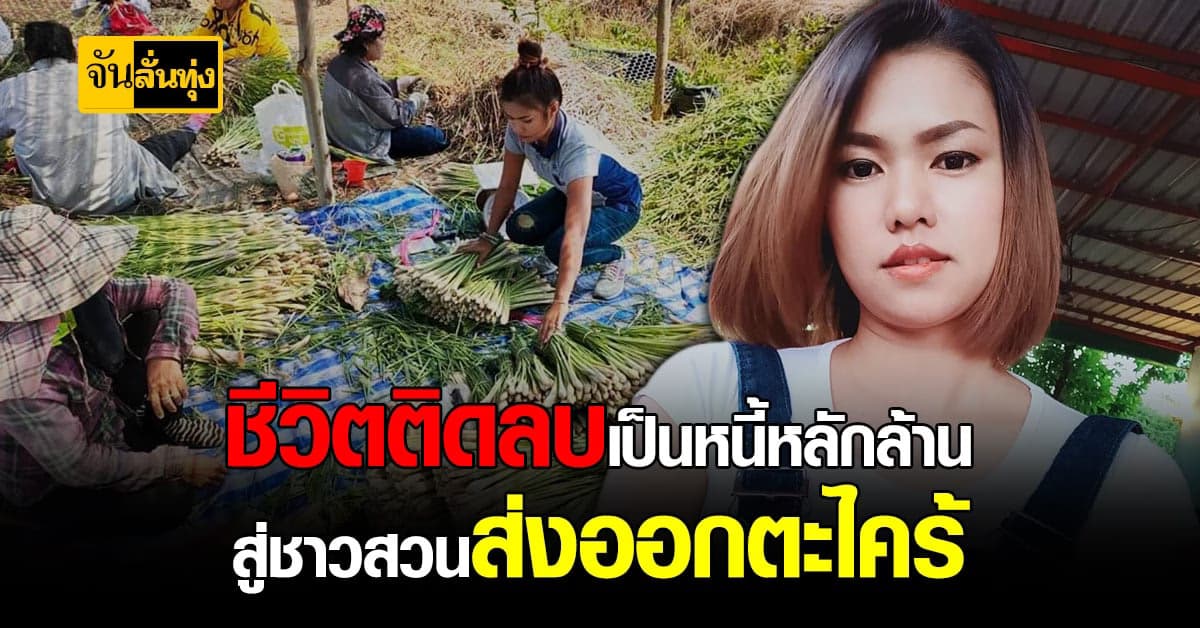 สาวสุโขทัย พลิกวิกฤตเป็นโอกาส  ส่งออกตะไคร้ สร้างรายได้