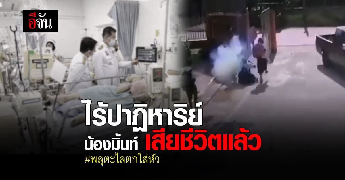 ปาฏิหาริย์ไม่มีจริง น้องมิ้นท์ เด็ก 10 ขวบ ถูก พลุตะไล ตกใส่หัว เสียชีวิตแล้ว