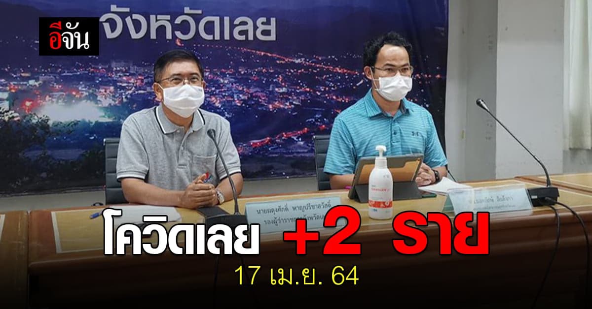 เลย  พบผู้ติดเชื้อโควิด 2 ราย