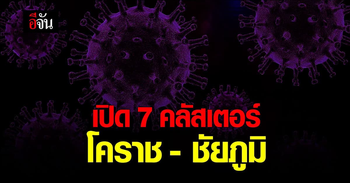 เปิด 7 คลัสเตอร์ โคราช – ชัยภูมิ จาก งานสังสรรค์ และ สถานบันเทิง