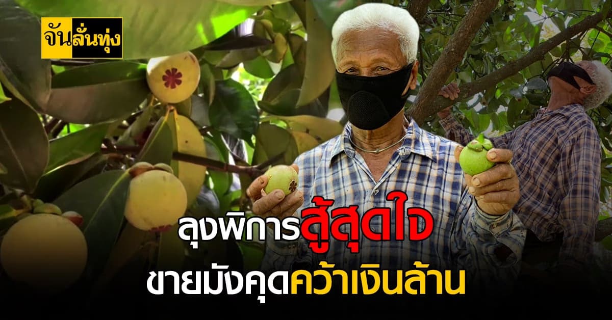 พ่อเฒ่าพิการขอสู้สุดใจ ปลูก มังคุด สร้างตัวจนเป็นเศรษฐี