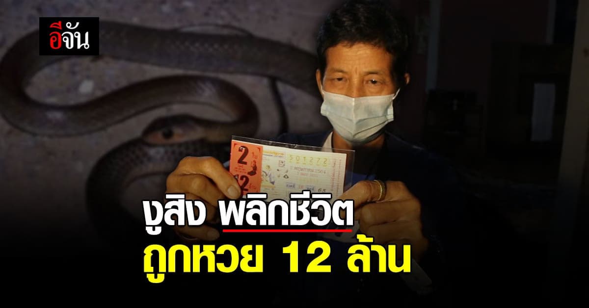 งูสิง พลิกชีวิต คุณป้า วัย 55 ฐานะ ยากจน ถูกหวย 12 ล้าน เตรียมซื้อที่ดินให้ตัวเอง : ขอนแก่น