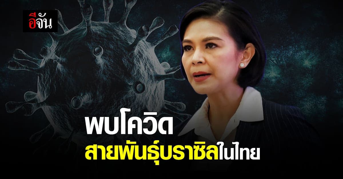 ศบค.ยอมรับ พบโควิดสายพันธุ์บราซิลในไทย ย้ำชัด คุมได้ ผู้ป่วยอยู่กักตัวใน SQ