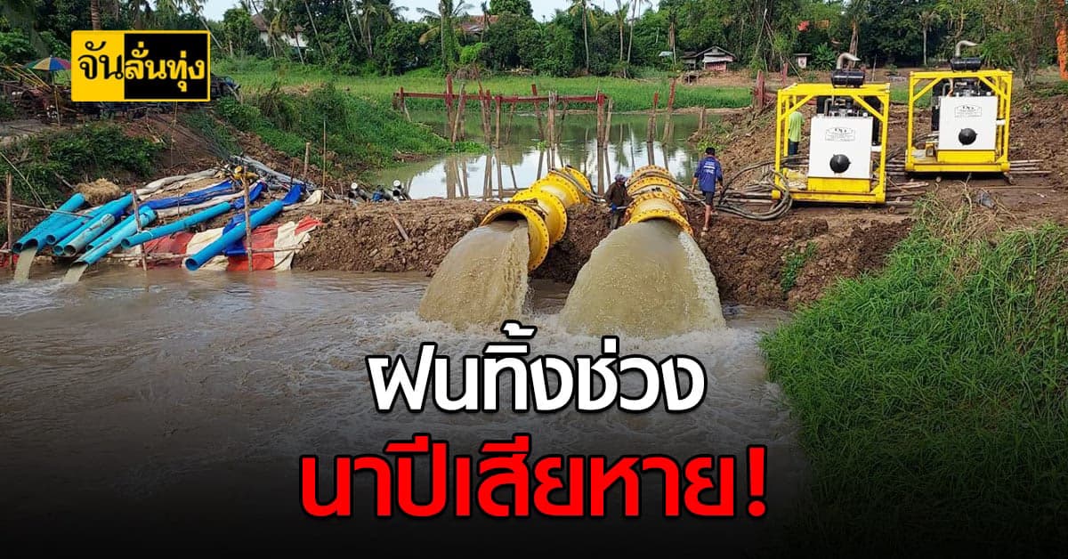 กรมชลฯเร่งมือ ส่งน้ำลง นาปี ช่วยชาวนาด่วน ป้องข้าวเสียหาย