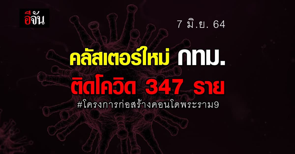 ศบค. เผย คลัสเตอร์ใหม่ กทม. โครงการก่อสร้างคอนโดพระราม 9