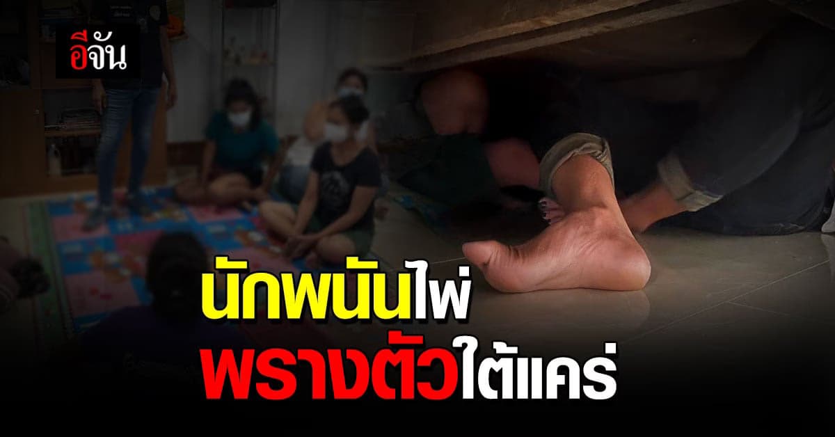 ปกครองลง วงไพ่กระเจิง นักพนัน พรางตัว ซุกใต้แคร่