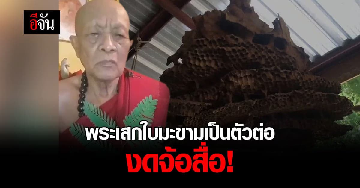 หลวงพ่อฤทธิ์เดช ปลุกเสกใบมะขามเป็นตัวต่อ งดให้สัมภาษณ์สื่อ