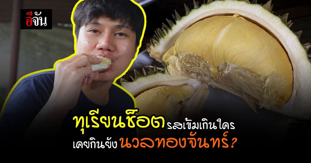 ทุเรียนช็อต รสเข้มเกินใคร เคยกินยัง ทุเรียนนวลทองจันทร์? ที่ป่าละอู
