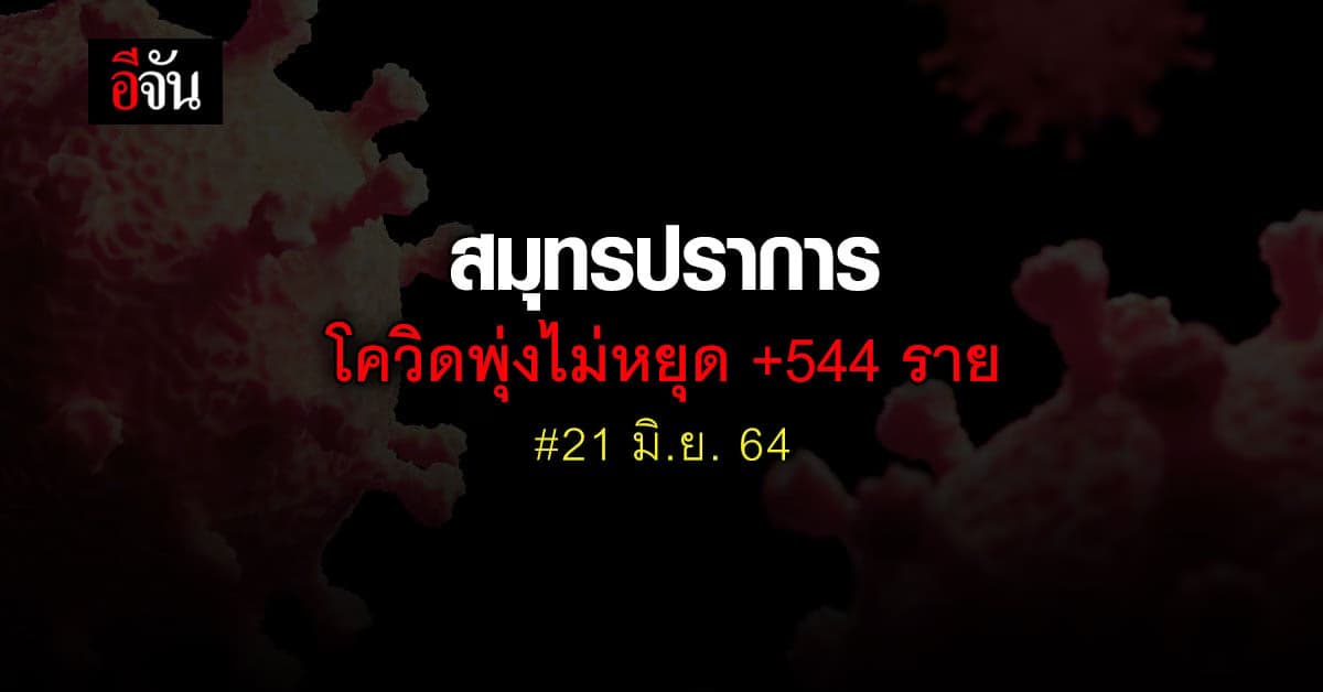 โควิดสมุทรปราการ ติดเชื้อโควิด +544 ราย ดับเซ่น โควิด อีก 6 ราย