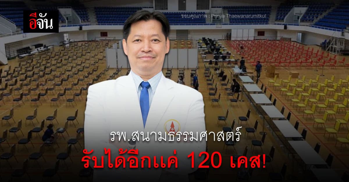 สู้เต็มที่ รพ.สนามธรรมศาสตร์ รับ 470 เตียง มี ผู้ป่วยเข้ามารักษา แล้ว 350 เตียง!