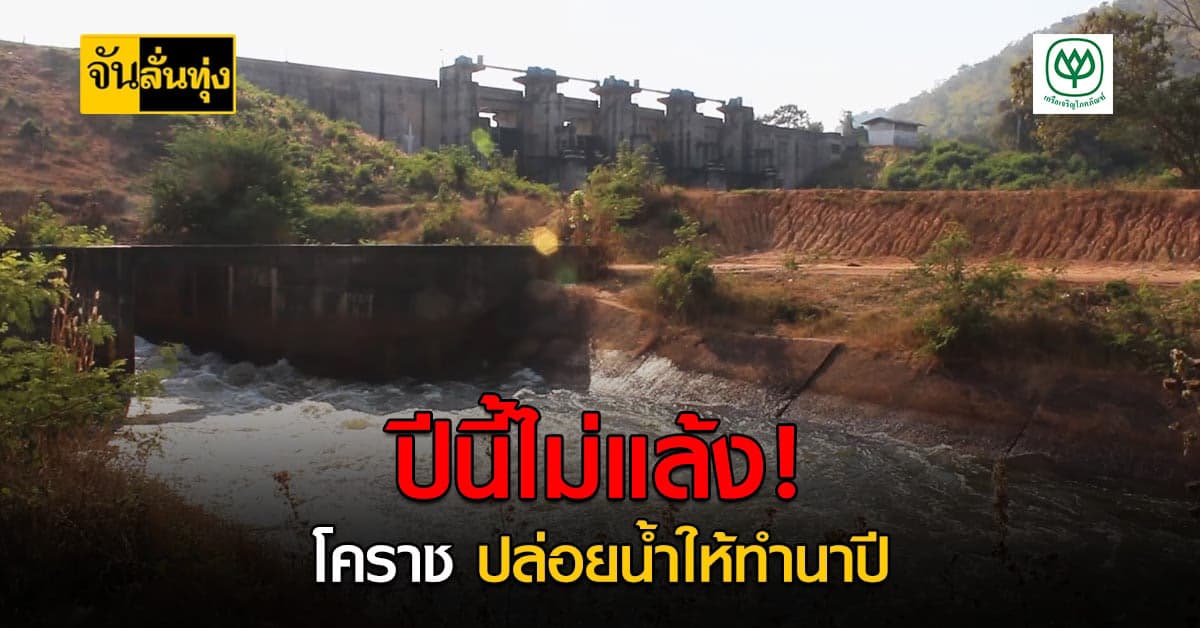 โคราช ปล่อยน้ำจากเขื่อนลำแชะ เตรียมให้เกษตรกรทำนาปี