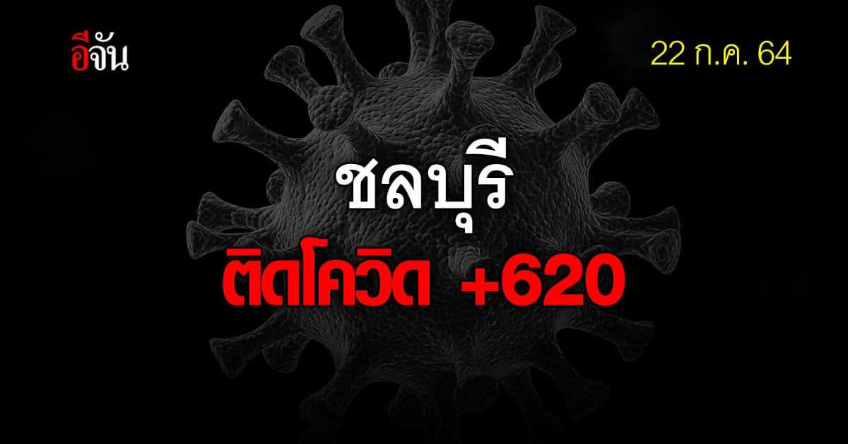 โควิดชลบุรี 22 ก.ค. 64 คร่า 3 ชีวิต ติดโควิด +620 ราย