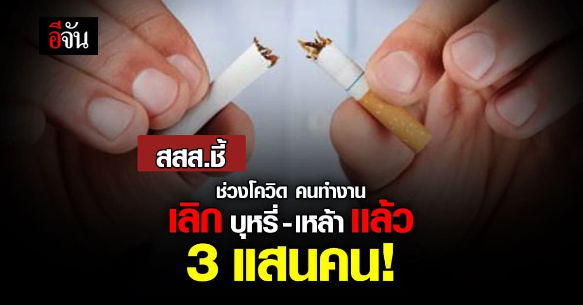 สสส.ชี้ชัด คนทำงาน เลิกเหล้า ลดบุหรี่ สุขภาพดี การทำงาน มีประสิทธิภาพ