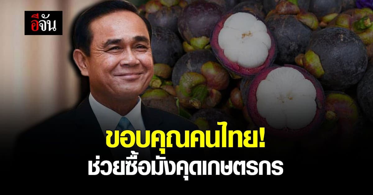 นายกฯ ขอบคุณคนไทย ช่วยอุดหนุนมังคุด ขายได้เกิน 2 หมื่นตัน!