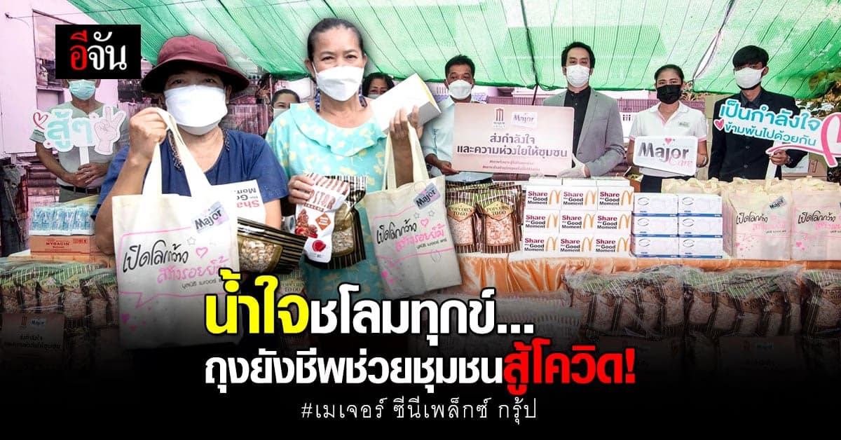 สองชุมชนวิกฤติโควิด! แต่น้ำใจจากคนไทยไม่เคยแห้ง