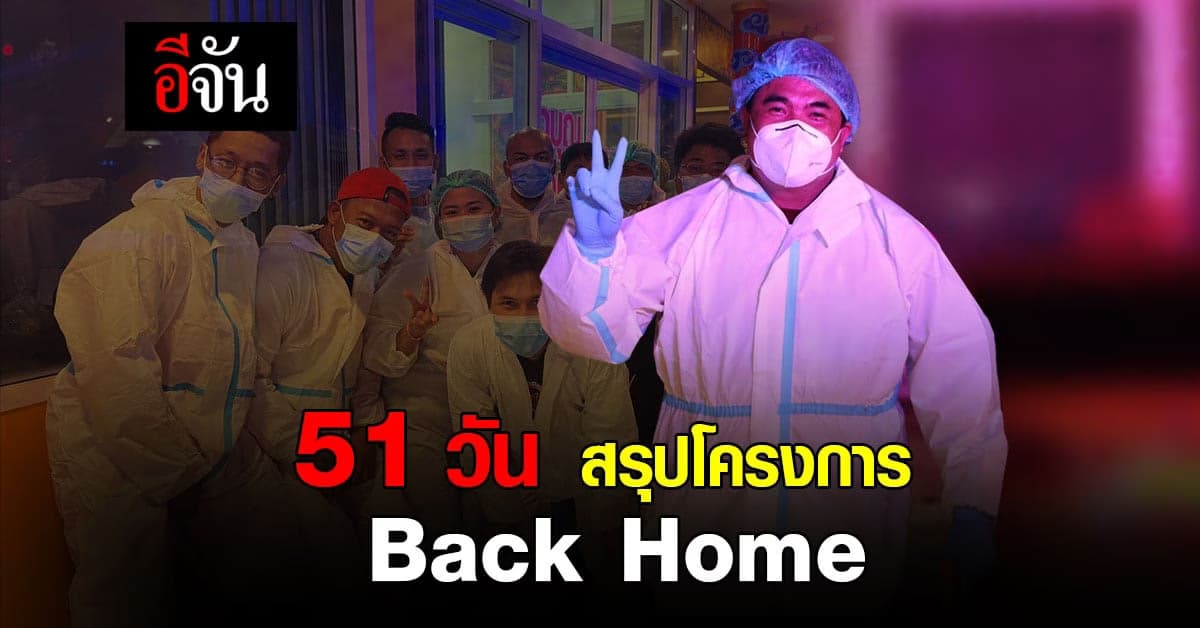 51 วัน สรุปโครงการ Back Home