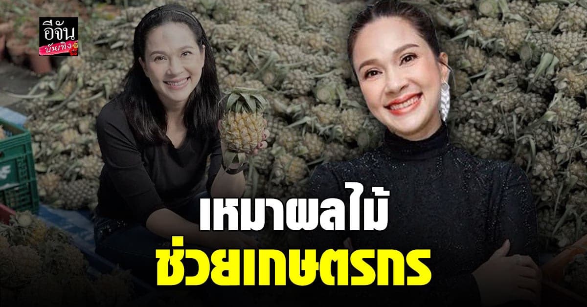 แหม่ม คัทลียา เหมา สับปะรด-ลำไย ช่วยเกษตรกรชาวจังหวัดเชียงราย