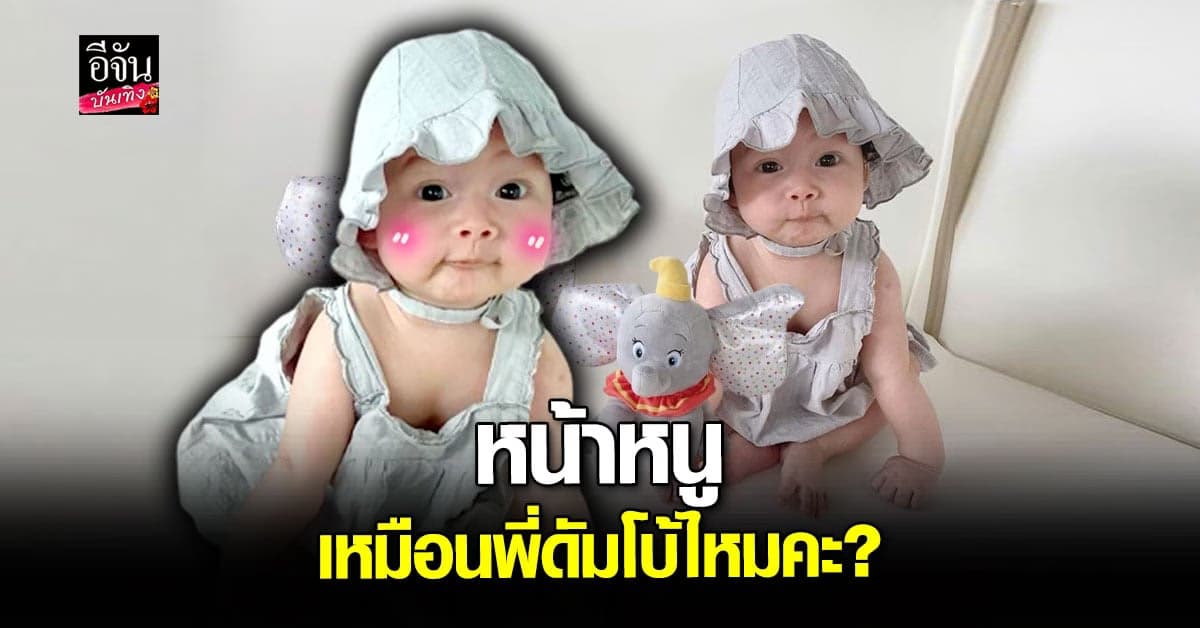 พี่ๆขา… คุณพ่อเขาว่าหนู นาตาชา หน้าเหมือน ดัมโบ้ ค่ะ