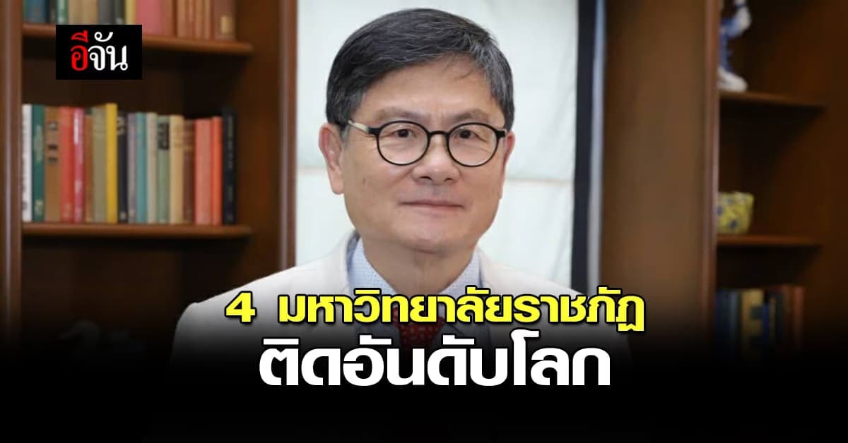 มรภ. เชียงใหม่ – เลย – นครราชสีมา – สุราษฎร์ธานี ติดอันดับโลก
