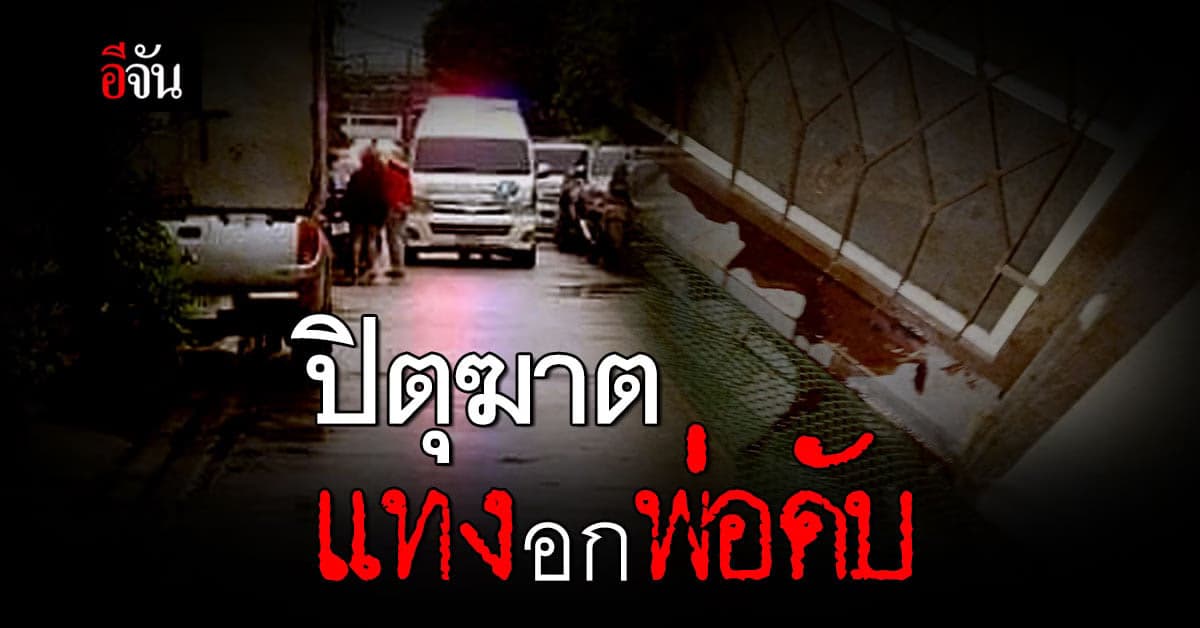 สลด ! ลูกชายฆ่าพ่อ ดับคาบ้าน