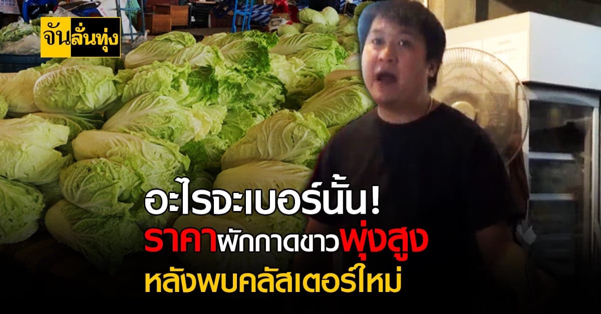 คลัสเตอร์ใหม่ทำพิษ ราคาผักพุ่งหลายเท่าตัว !