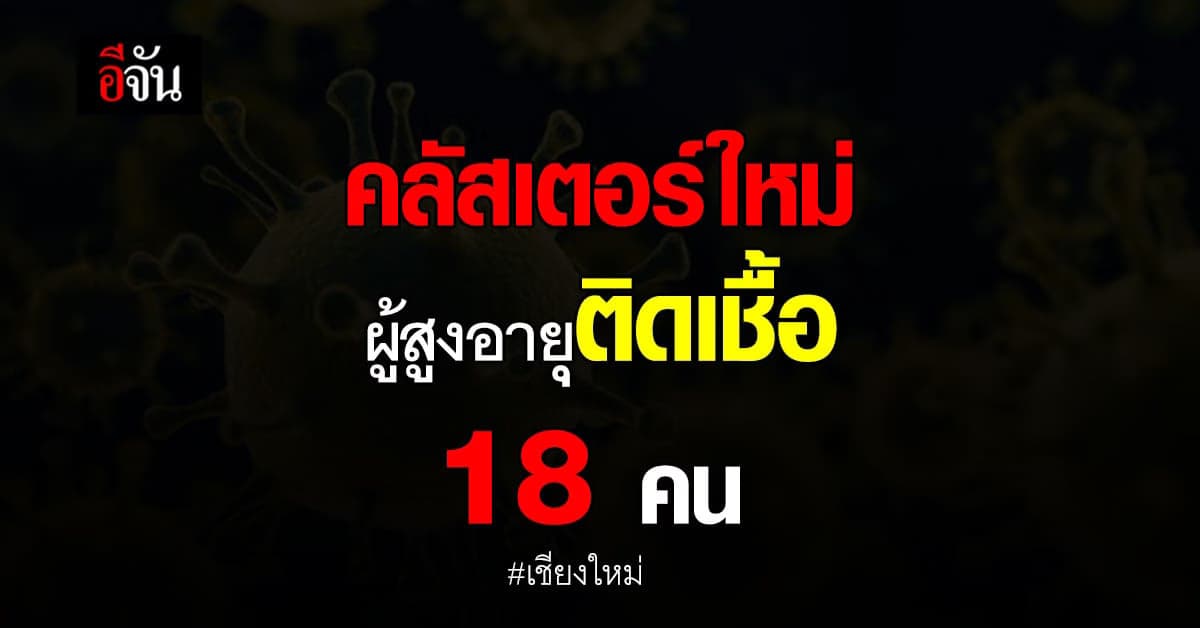 เชียงใหม่พบคลัสเตอร์ใหม่! ศูนย์ดูแลผู้สูงอายุ ติดเชื้อแล้ว 18 ราย