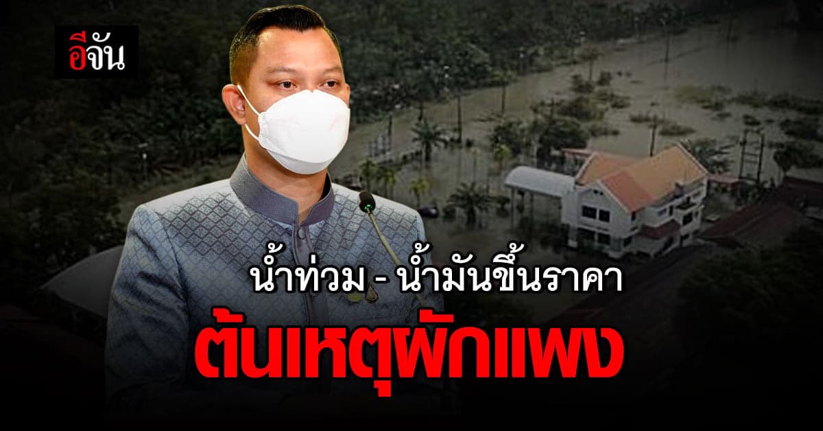 น้ำมันขึ้นราคา – น้ำท่วม ต้นเหตุทำให้ผักขึ้นราคา