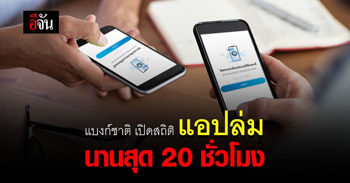 ธนาคารแห่งประเทศไทย เปิด สถิติ แอป ธนาคาร ล่ม นานสุด 20 ชั่วโมง