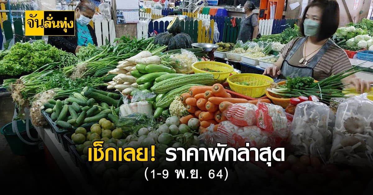 เช็กเลย ! ราคาผักปรับเพิ่มขึ้น – ลดลง เท่าไหร่บ้าง ?