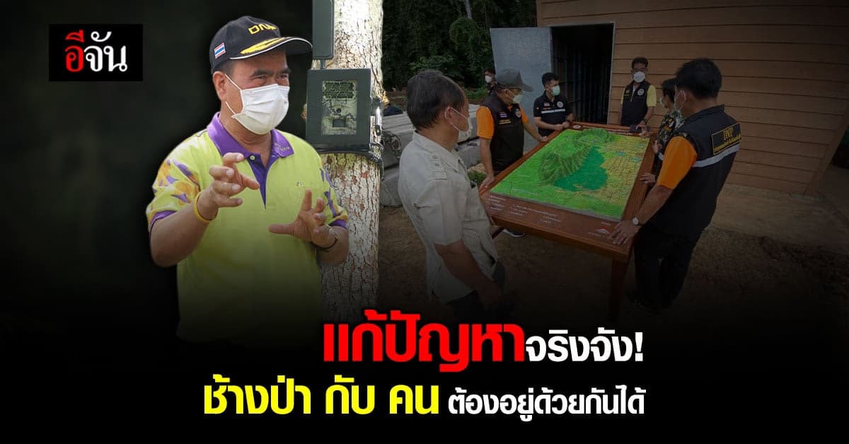 กรมอุทยานฯ เดินหน้า เเก้ปัญหา ช้างป่า กับ คน ต้องอยู่ร่วมกันได้