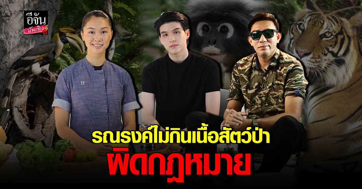 สกาย วงศ์รวี รณรงค์เชิญชวนคนรุ่นใหม่ไม่กินเนื้อสัตว์ป่าผิดกฎหมาย