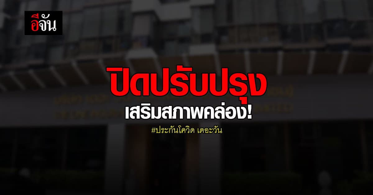 เดอะ วัน ประกันภัย แจ้งปิดปรับปรุง 2 สัปดาห์