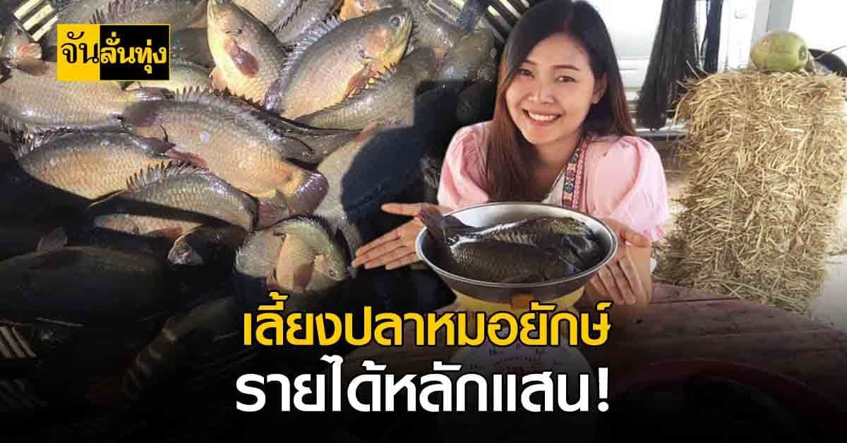 ปลาหมอยักษ์ เลี้ยงเพียง 4 เดือน แต่รายได้หลักแสน!