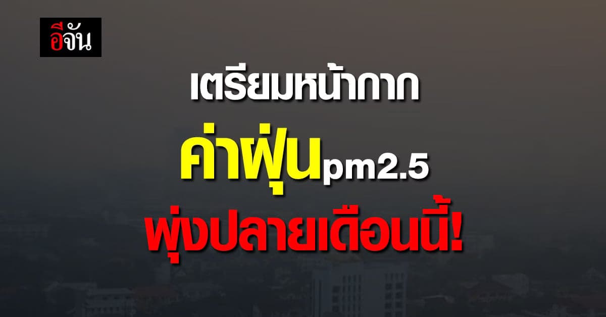 สธ.แถลงสถานการณ์ฝุ่น pm 2.5 ในไทย พบค่าฝุ่นสูงเกินมาตรฐาน