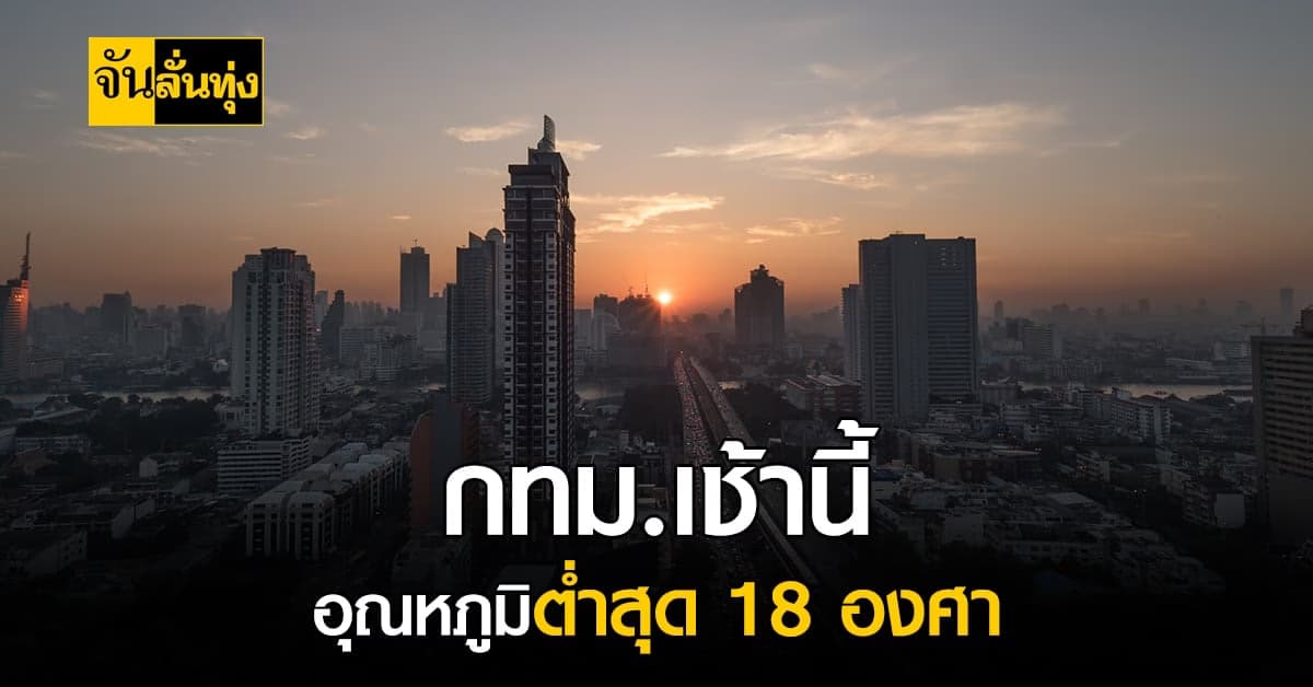 พยากรณ์อากาศวันนี้ กรมอุตุฯ เตือน อากาศหนาวเย็น-ลมแรง