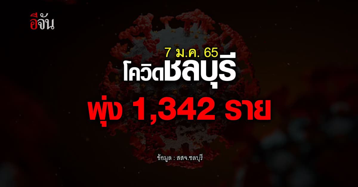 โควิดชลบุรี พุ่งแตะ 1,342 ราย คลัสเตอร์เพียบ!
