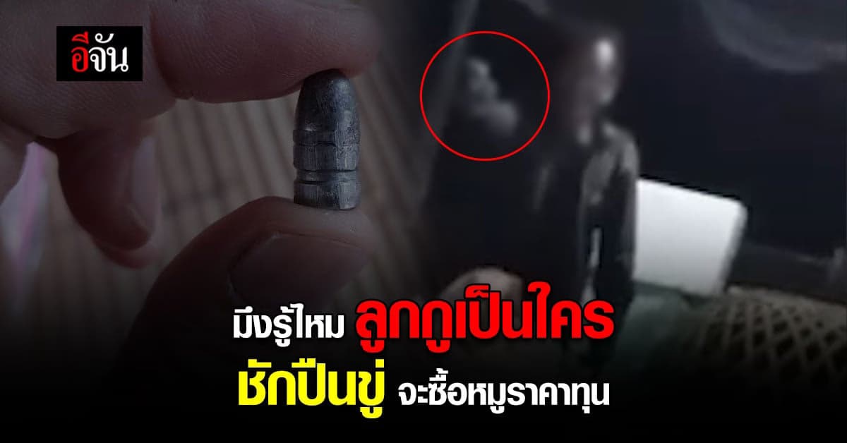 “มึงรู้ไหม ลูกกูเป็นใคร” อดีตลูกจ้างฟาร์ม ชักปืนขู่ ขอซื้อหมูราคาทุน