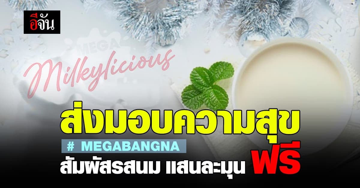เมกา ส่งความสุข ต่อเนื่องแลกรับ ฟรี ขนม และ เครื่องดื่ม จาก ร้านดัง