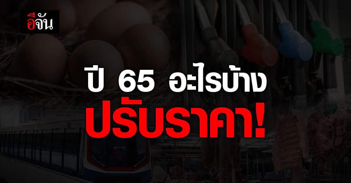 เช็กเลย ปี 65 สิ่งดำรงชีวิต อะไรบ้าง ปรับราคา ! แพงขึ้น ถูกลง