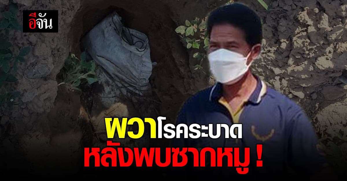 ชาวบ้านผวา ! หลังพบ เศษซากหมู ทิ้งใส่กระสอบ หวั่นเจอ โรคระบาด