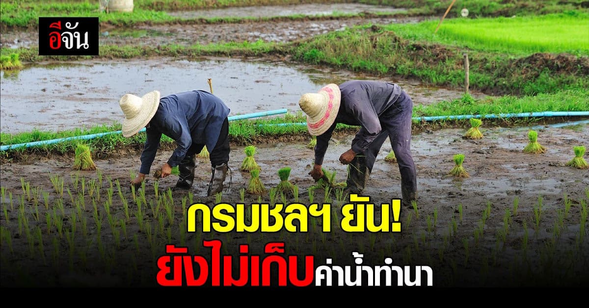 กรมชลประทาน ยืนยัน ยังไม่เรียกเก็บค่านํ้าทำนา ไร่ละ 25 บาท/ปี