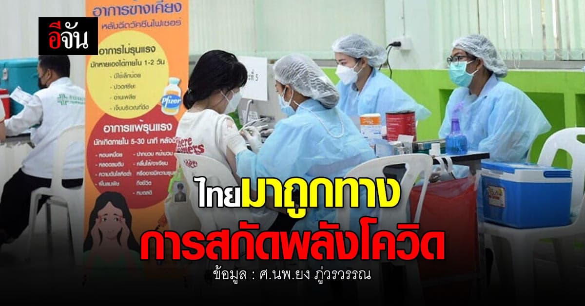 หมอยง เผย ไทยมาถูกทาง กระตุ้นวัคซีนเข็ม 3 ด้วย ไฟเซอร์ สกัดพลัง โควิด