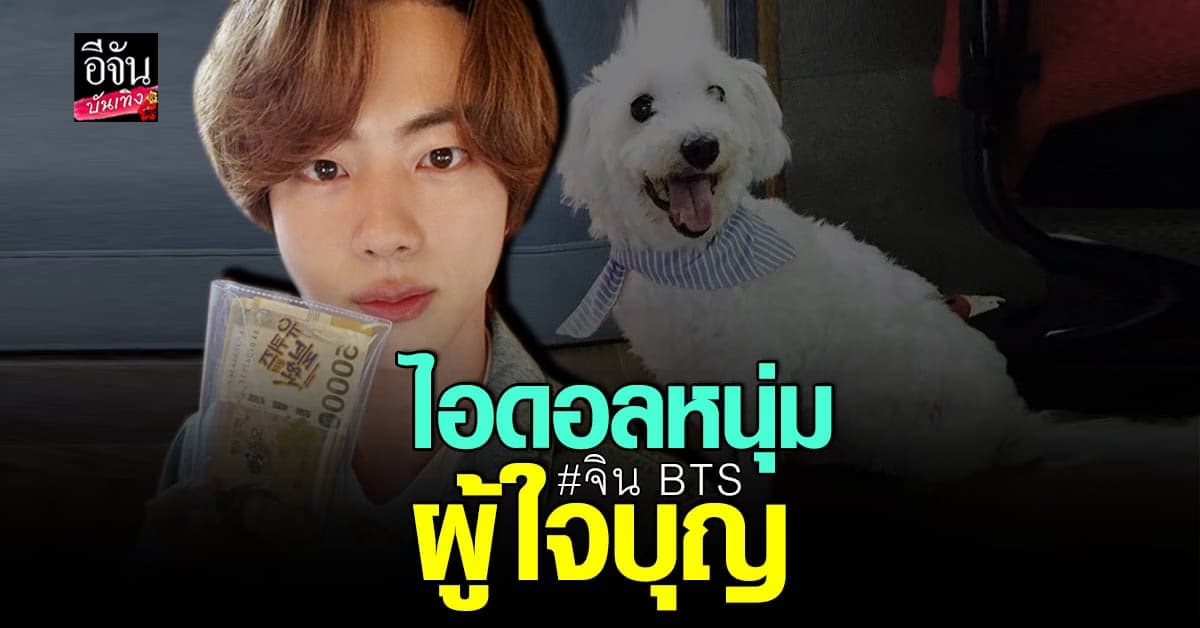 จิน BTS บริจาคเงินช่วยเหลือสุนัขที่ตกเป็นเหยื่อการทดลอง