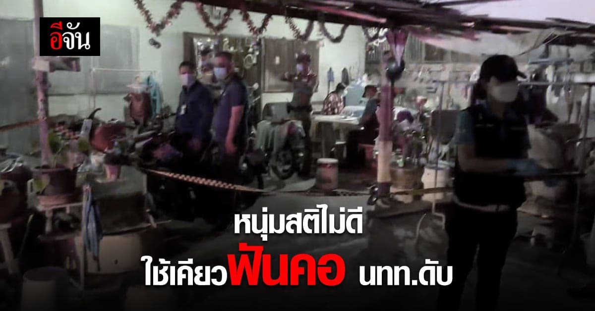 ฉุนเปิดเพลงดัง ? หนุ่มสติไม่ดี ใช้เคียวเกี่ยวข้าว ฟันคอ นทท.ดับ