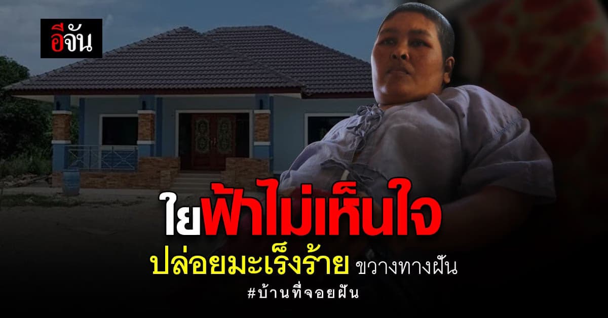 บ้านสไตล์โมเดิร์น หลังน้อยๆ หลังคาสีเปลือกมังคุด ต้องทลายเพราะมะเร็ง