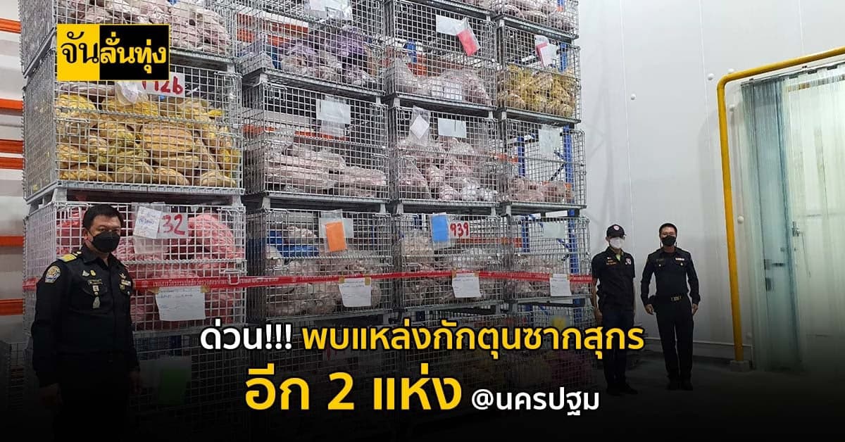 พบอีก 2 แห่ง กักตุนซากสุกรในพื้นที่จังหวัดนครปฐมนับหมื่นกิโลกรัม!!!