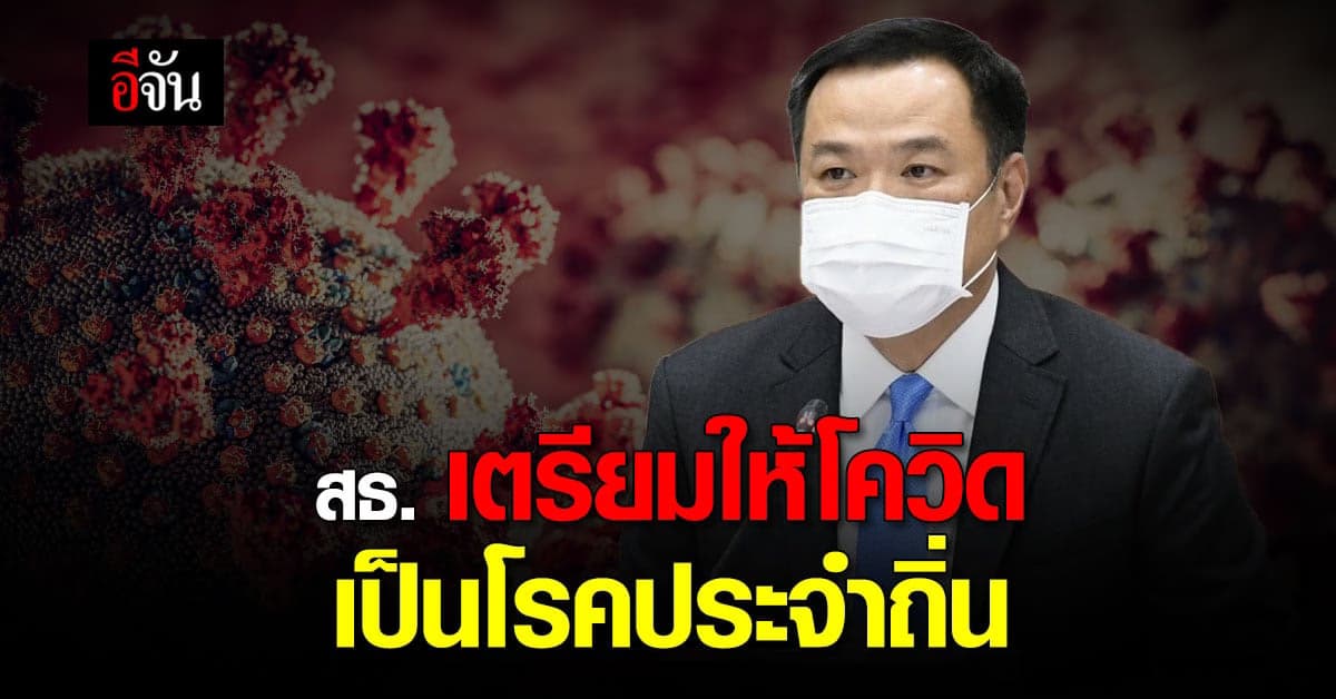 สธ. เห็นชอบ แนวทาง ให้ โควิด เป็น โรคประจำถิ่น