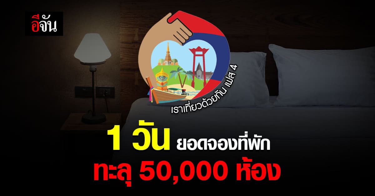 ผู้ว่าฯททท.เผย เราเที่ยวด้วยกันเฟส4 ผลตอบรับดีเกินคาด!