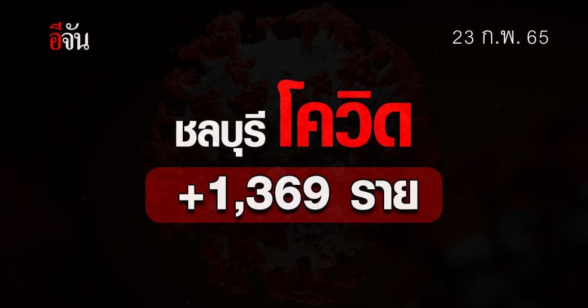 ชลบุรีโควิด +1,369 ราย บุคลากรการแพทย์ติดเชื้อ 23 ราย
